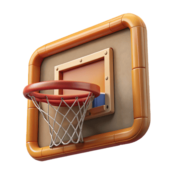 stunning minimalist Basketball Backboard Square Frame Transparent Background authentic png