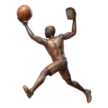 extraordinary modern Basketball Player Silhouette Dunk Cutout Transparent Background original png