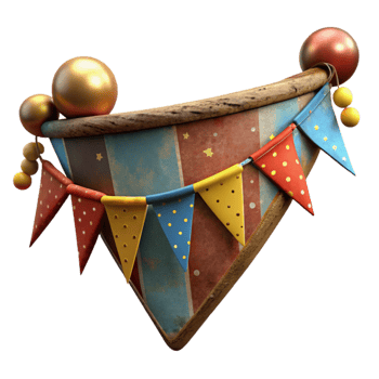 stunning rustic Birthday Banner Happy Birthday Message Colorful Isolated detailed png