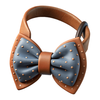 wonderful artistic Bow Tie with Adjustable Strap Transparent Background high quality png