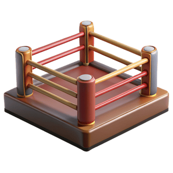 stunning vintage Boxing Ring Corner View Cutout genuine png