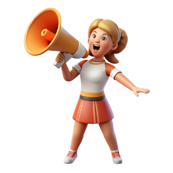 wonderful abstract Cheerleader Megaphone Loudspeaker Transparent Background genuine png