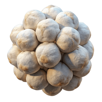 vibrant rustic Cotton Balls Pack Isolated on Transparent Background professional png