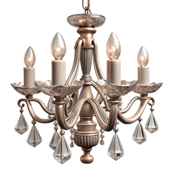 dramatic artistic Crystal Chandelier Elegant Design Transparent Background authentic png