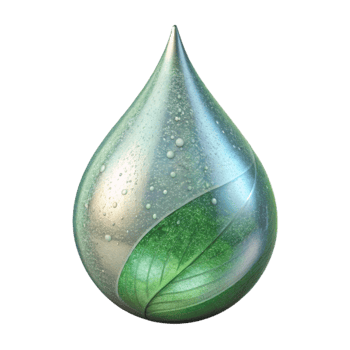 impressive rustic Crystal Clear Dew Drop on a Leaf Transparent Element 4K png