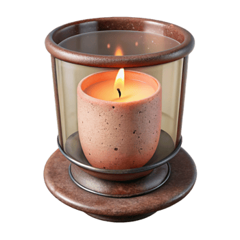 stunning traditional Decorative Candle in Glass Holder Cutout detailed png