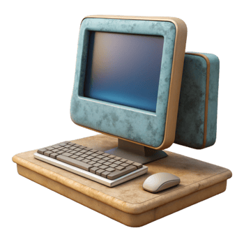 impressive contemporary Desktop Computer with All in One Design Cutout original png