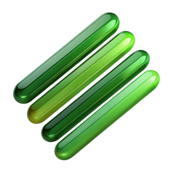 serene abstract Dynamic Green Lines Transparent Element with Gradient authentic png