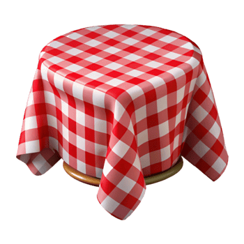 serene abstract Festive Tablecloth Red and White Checked Cutout high resolution png