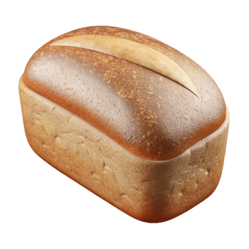 stunning vintage Freshly Baked Bread Loaf Cutout on Transparent Background detailed png