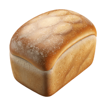 vibrant abstract Freshly Baked Bread Loaf Transparent Background detailed png