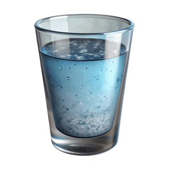 extraordinary contemporary Glass of Water Front View Cutout with Transparent Liquid professional png