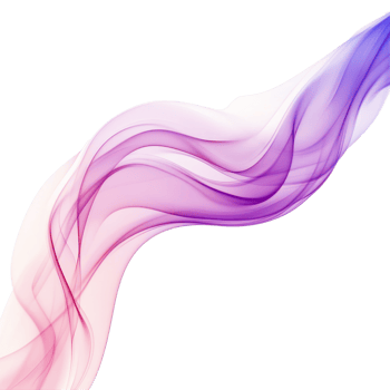 Smooth purple and pink smoke wave gracefully flowing across a bright transparent background, purple pink smooth smoke wave isolated on transparent background png