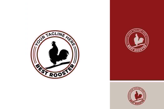 Rooster Chicken Logo Design vector