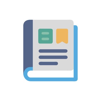 Interactive Academic Journal Icon for Scholars vector