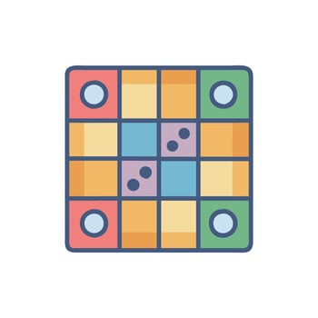 Board Game Icon for Fun Activities vector