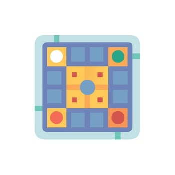 Modern Board Game Icon for Group Activities vector