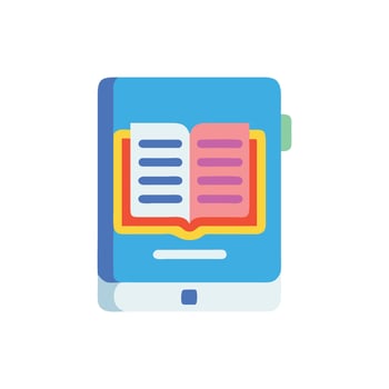 Modern Illustration of Digital Book vector