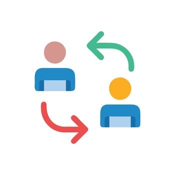 Modern Exchange Program Icon for Academic Opportunities vector