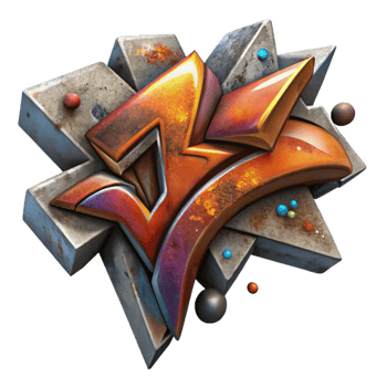 serene rustic Graffiti Art Isolated with Street Style original png