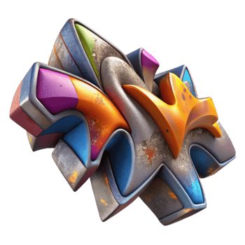 stunning contemporary Graffiti Art Isolated with Street Style high quality png