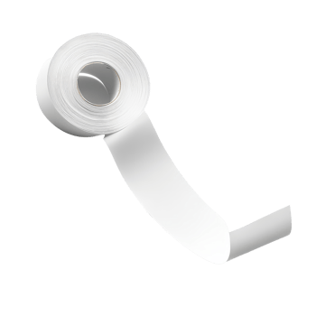 A roll of transparent sticky tape unspooled against a clean transparent background for crafting and organizing tasks, transparent background sticky tape png