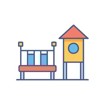 Dynamic Playground Icon for Educational Fun vector