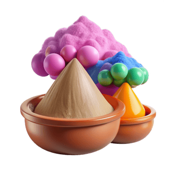 magnificent artistic Holi Festival Gulal Powder Colorful Clouds Transparent Background high resolution png