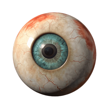 extraordinary rustic Human Eye Front View Isolated Element detailed png