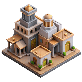 extraordinary modern Isometric Cityscape Isolated with Building Details genuine png