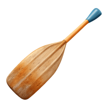 elegant minimalist Kayak Paddle Close Up Transparent Background professional png