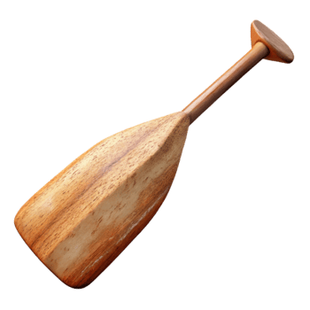 dramatic vintage Kayak Paddle Close Up Transparent Background genuine png