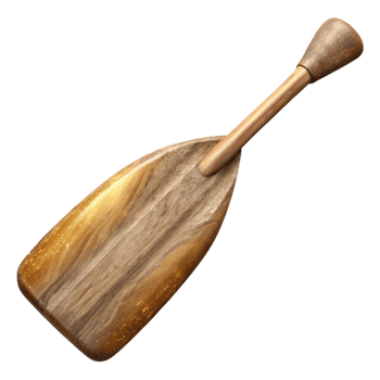 magnificent traditional Kayak Paddle Close Up Transparent Background 4K png