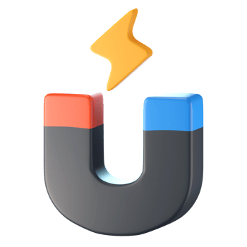 Magnet Power 3D Illustration png