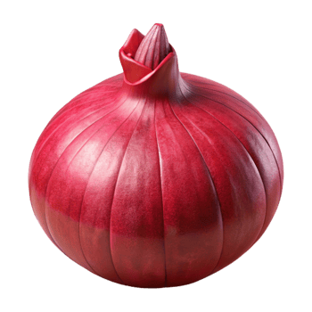 vibrant creative Onion Red Whole Isolated Element with Papery Skin professional png