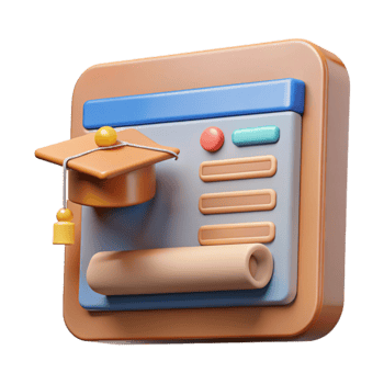 extraordinary artistic Online Education Platform Interface Cutout Transparent Background high quality png