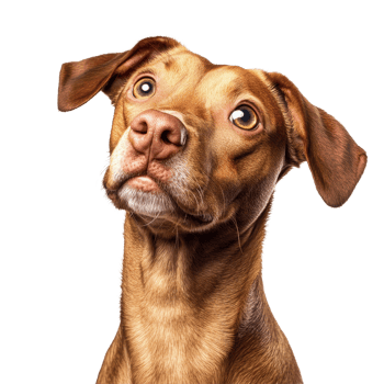A cute and funny dog poses against a clean transparent background with a curious expression ready to brighten your day, Funny dog isolated transparent background png