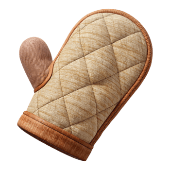 elegant abstract Oven Mitt Cutout with Heat Resistant Fabric professional png