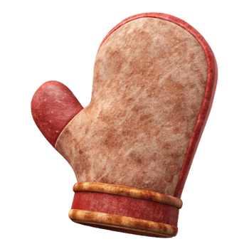 elegant creative Oven Mitt Heat Resistant Transparent Background original png