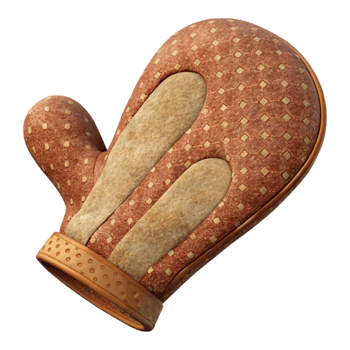 dramatic modern Oven Mitt Heat Resistant Transparent Background genuine png