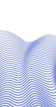 Abstract wavy background illustration. Blue and white colors. vector
