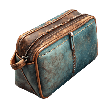 stunning traditional Pencil Case with Zipper Front View Isolated detailed png