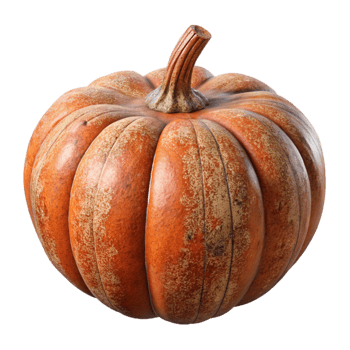 serene classic Pumpkin Whole Orange Isolated Cutout detailed png