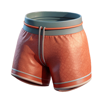 stunning vintage Running Shorts Side View Transparent Background high quality png