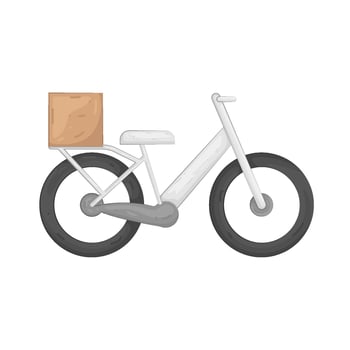 Illustration of Bike Delivery vector