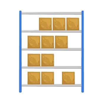 Illustration of Warehouse Storage vector