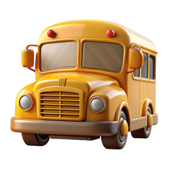 dramatic artistic School Bus Yellow Front View Transparent Element genuine png