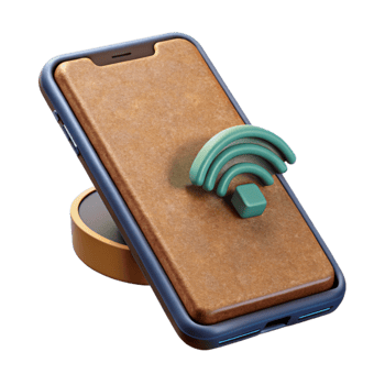 elegant contemporary Smartphone with Wireless Charging Capability Transparent Background 4K png