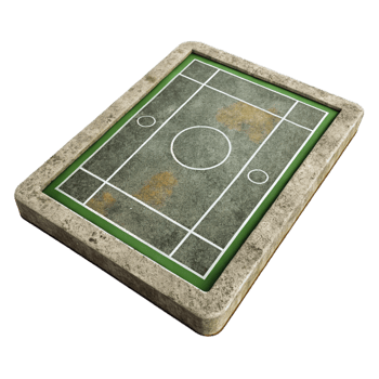 serene abstract Sports Field Lines White Chalk Isolated premium png