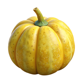 serene vintage Squash Isolated with Yellow Skin high resolution png